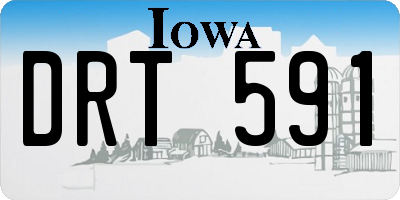 IA license plate DRT591