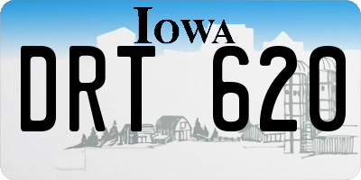 IA license plate DRT620