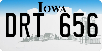 IA license plate DRT656