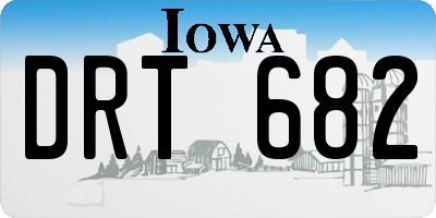 IA license plate DRT682