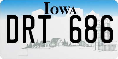 IA license plate DRT686