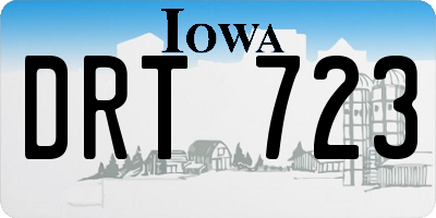 IA license plate DRT723