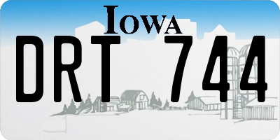 IA license plate DRT744