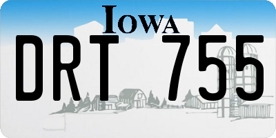 IA license plate DRT755