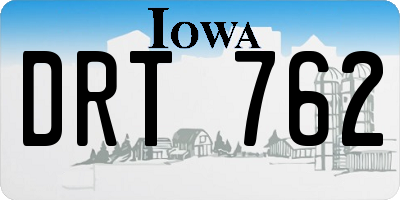 IA license plate DRT762