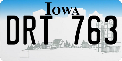 IA license plate DRT763
