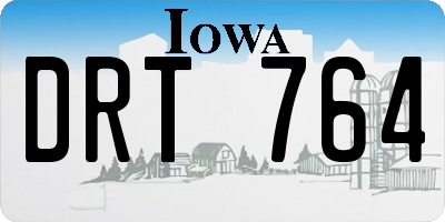 IA license plate DRT764