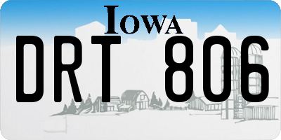 IA license plate DRT806