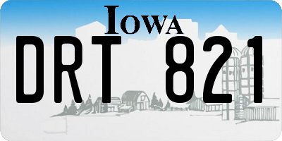 IA license plate DRT821