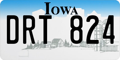 IA license plate DRT824