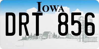 IA license plate DRT856