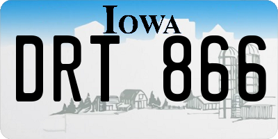 IA license plate DRT866