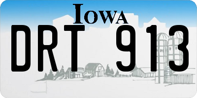 IA license plate DRT913