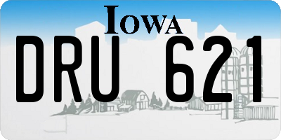 IA license plate DRU621