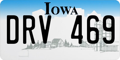 IA license plate DRV469