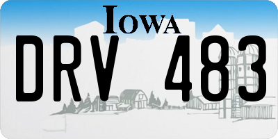 IA license plate DRV483