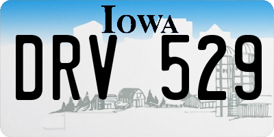 IA license plate DRV529