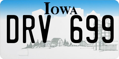 IA license plate DRV699