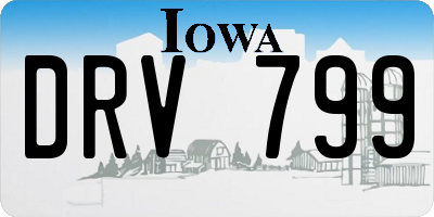 IA license plate DRV799