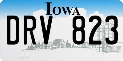 IA license plate DRV823