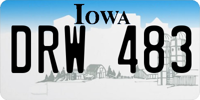 IA license plate DRW483