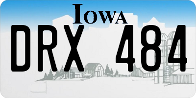 IA license plate DRX484