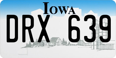IA license plate DRX639