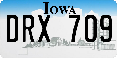 IA license plate DRX709