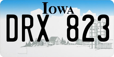 IA license plate DRX823
