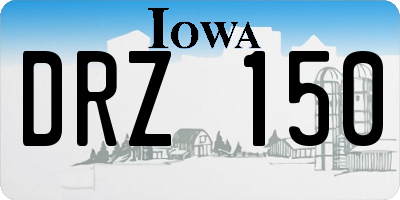 IA license plate DRZ150