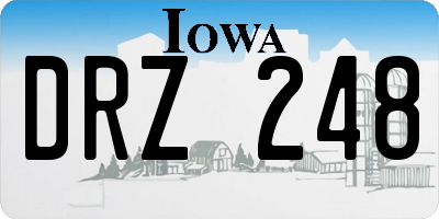 IA license plate DRZ248