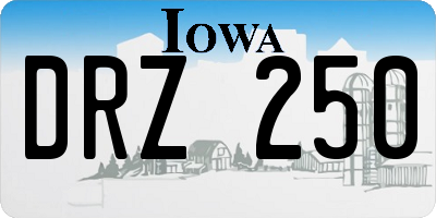 IA license plate DRZ250