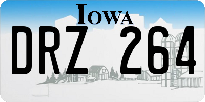 IA license plate DRZ264