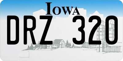 IA license plate DRZ320