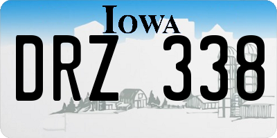 IA license plate DRZ338
