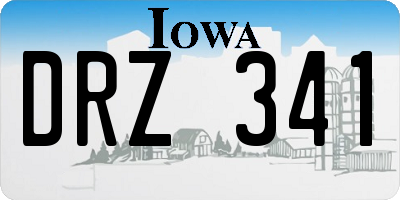 IA license plate DRZ341