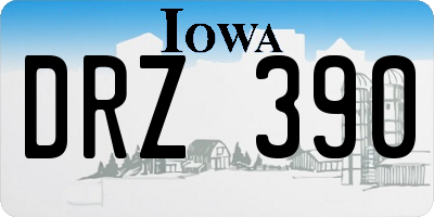 IA license plate DRZ390