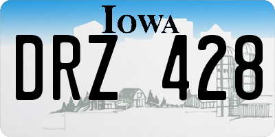IA license plate DRZ428