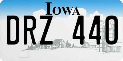 IA license plate DRZ440