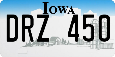 IA license plate DRZ450