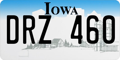 IA license plate DRZ460