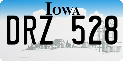 IA license plate DRZ528