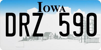 IA license plate DRZ590