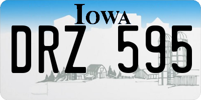 IA license plate DRZ595