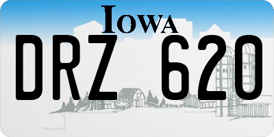 IA license plate DRZ620