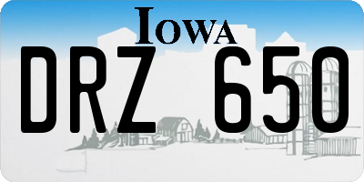 IA license plate DRZ650
