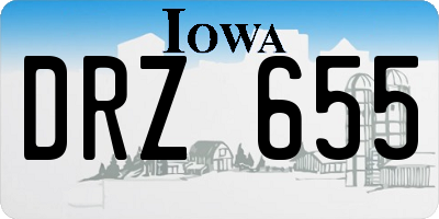 IA license plate DRZ655