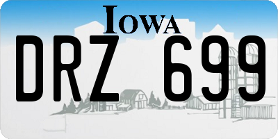 IA license plate DRZ699