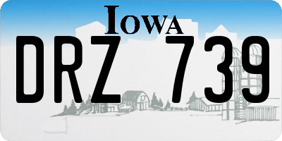 IA license plate DRZ739