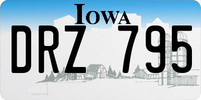 IA license plate DRZ795